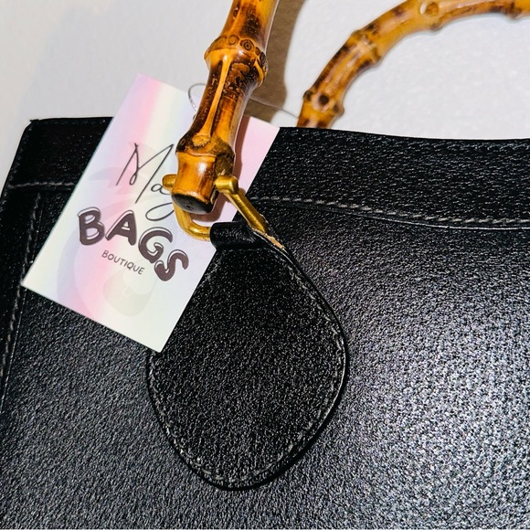 Gucci: Bamboo Princess Diana Leather Tote - Picture 10 of 16